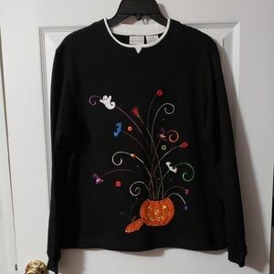 White Stag Black Halloween Sweatshirt